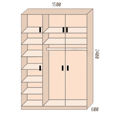 Шкаф "Марьино 3.1"-1