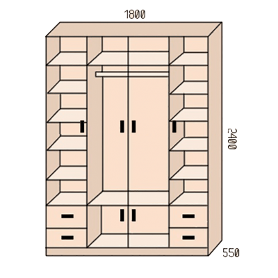 Шкаф "Марьино 4.1"-1