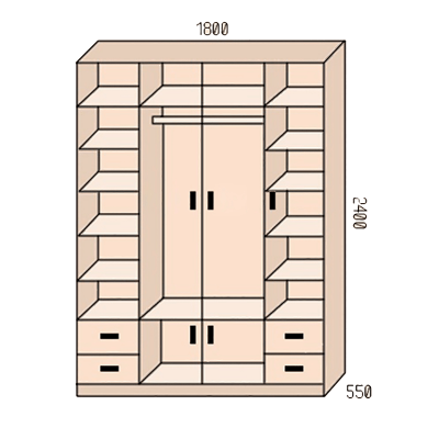 Шкаф "Марьино 4.2"-2
