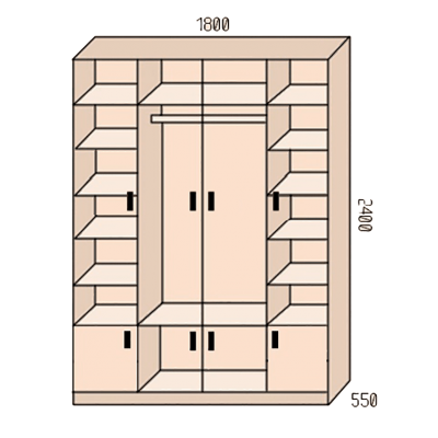 Шкаф "Марьино 4.3"-2