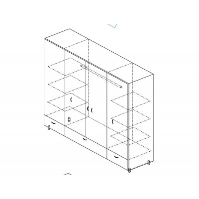 Шкаф 4 витязь 120-1